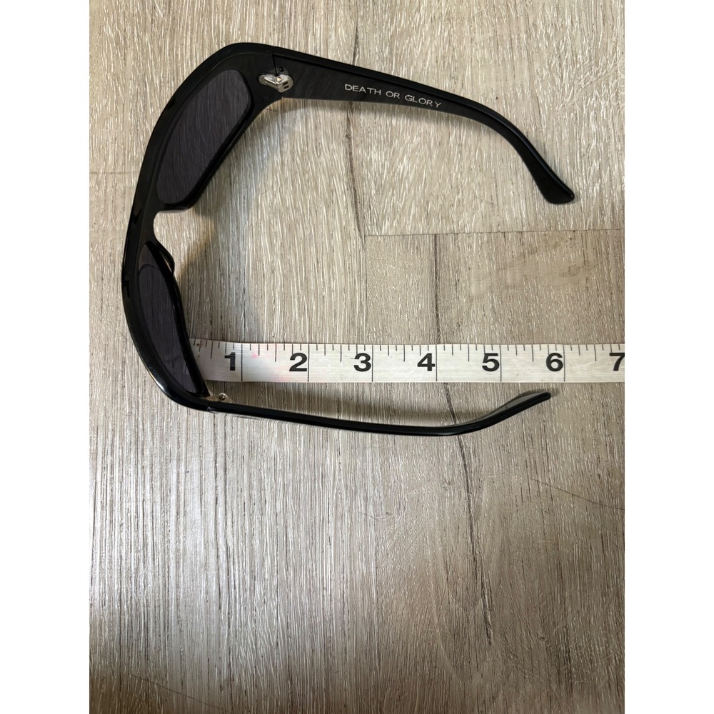 Tres‎ Noir Black Death or Glory 012 Anchor Wrap Around Sunglasses w/ CaseY2K - Picture 5 of 16